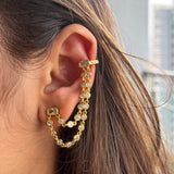 Crystal Crawler Single Earcuff