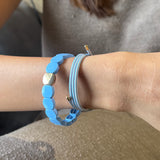 Set of 2 - Ice Glow Stack - Halo and Candy Bracelet