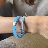 Set of 2 - Ice Glow Stack - Halo and Candy Bracelet