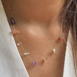 Pastel Stones Layering Chain
