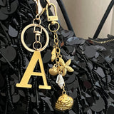 Coastal Bag Charm with Initial