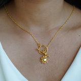Sun Charm Necklace