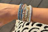 Blue Dunes Beaded Wrap Bracelet (Bestseller)