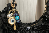 Pearl & Evil Eye Bag Charm