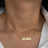 Minimal Bar Sparkle Necklace