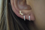 S925 Twinkle Floral Studs