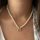 Pearl Necklace with Initial (Newly Launched)