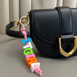 Rainbow Name Bag Charm