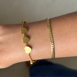 Dainty hearts Stackable Layered Bracelet