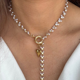 Sparkle Necklace with Heart Charm