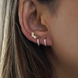 S925 Twinkle Floral Studs