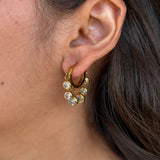 Champagne Cluster Hoops