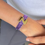 Signature Spark Initial Stretch Bracelet