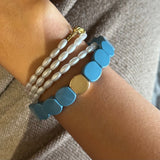 Set of 2 - Pearl Lagoon Stack - Versa Wrap and Candy Bracelet