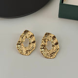 Textured Hammered Earrings