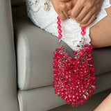 Hot Slush Pink Crystal On Cue Bag