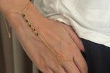 Minimal Greenstone Hand Chain