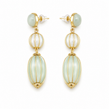 Vintage Glaze Tiered Drop Earrings