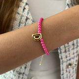 Barbie Pink Bracelet with Initial (Newly Launched)