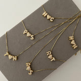 Mini Bubble Initials Love Necklace