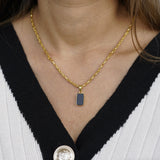 Midnight Black Stone Statement Necklace