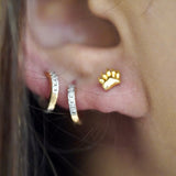S925 Paw Studs