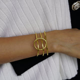 Spaced out statement bracelet