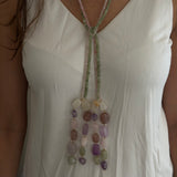 Rose & Sage Double Line Lariat