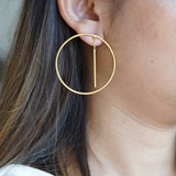 Bar Hoop Earrings