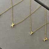 The Dainty Edit - Initial Necklace with Charm