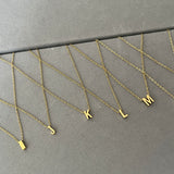 The Dainty Edit - Initial Necklace with Charm