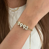 Mini Bubble Initial Name Bracelet (Bestseller)
