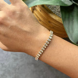 Oval Iced Out Tennis Bracelet
