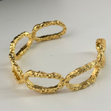 Bark Texture Link Cuff