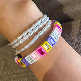 Set of 2 - Jewel Play Stack - Versa Wrap and Gem Bracelet