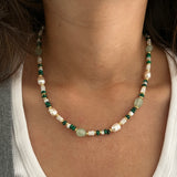 Wild Fern & Pearl Necklace