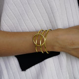 Spaced out statement bracelet