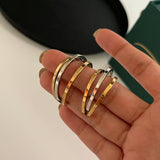 Dual Tone Trio Hoops