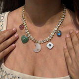 Personalised Meher Stone Tennis Necklace