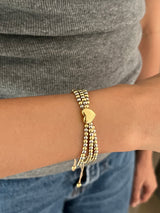 Lily Heart Bracelet