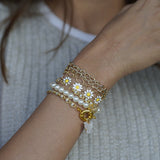 Sunshine Pearl Wrap Bracelet