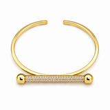 Linear Radiance Minimalist Cuff & Ring