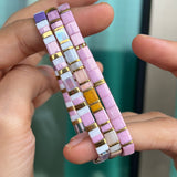 Set of 3 - Pastel Sands Tila Bracelets