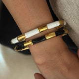 Enamel Monochrome Cuff