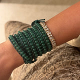 Soft Emerald Wrap Bracelet