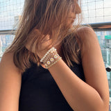 Sunshine Pearl Wrap Bracelet