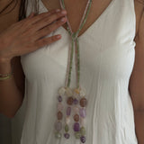 Rose & Sage Double Line Lariat