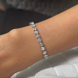 Silver Luna Tennis Bracelet