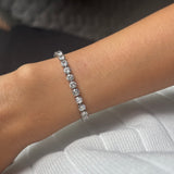 Silver Luna Tennis Bracelet