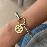 Soul Sister Two Toned Bracelet - Sister I Got To Choose